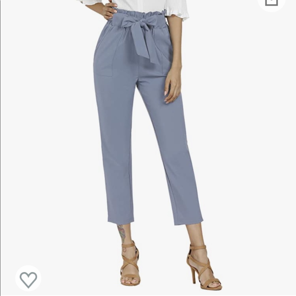 Freepance gray paper bag waist trousers size small